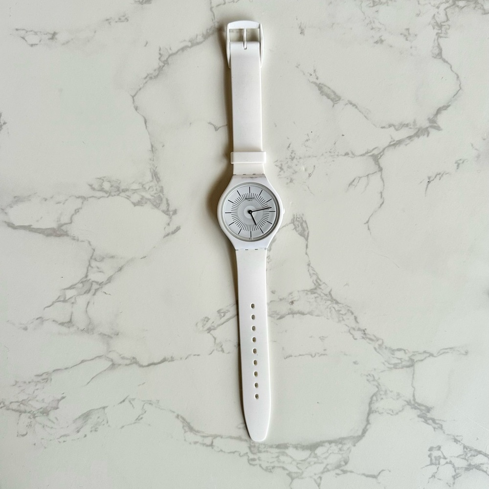 White Swatch Watch